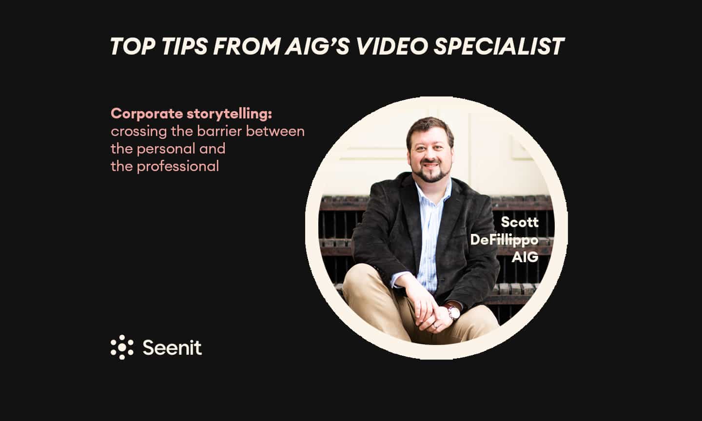 Storytelling from personal to professional - Top tips from AIG's video specialist hero image