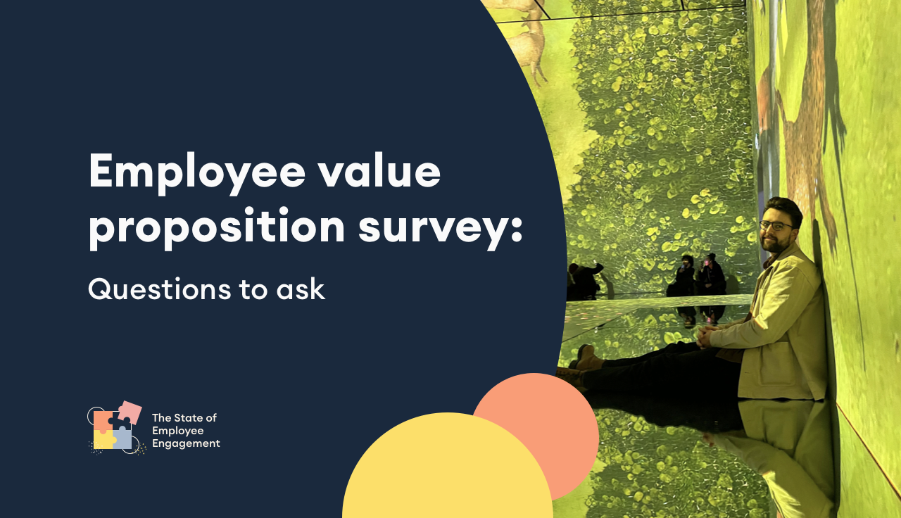 Employee value proposition survey: Questions to ask hero image