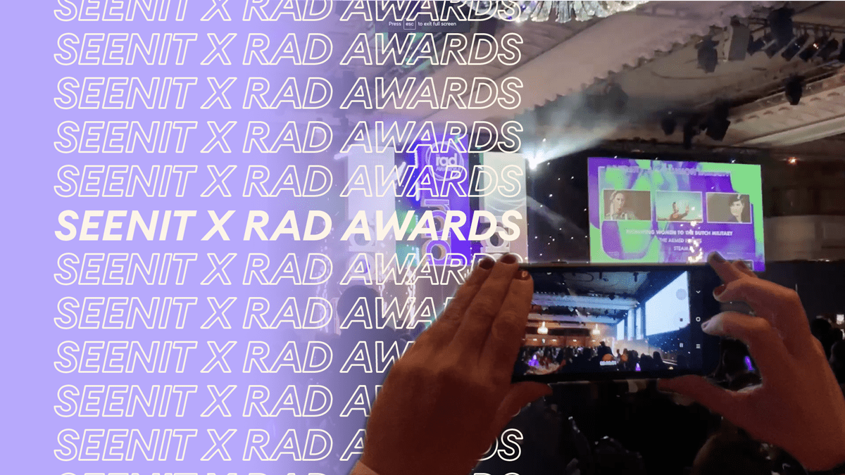 RAD Awards 2020 brought to life through Seenit hero image