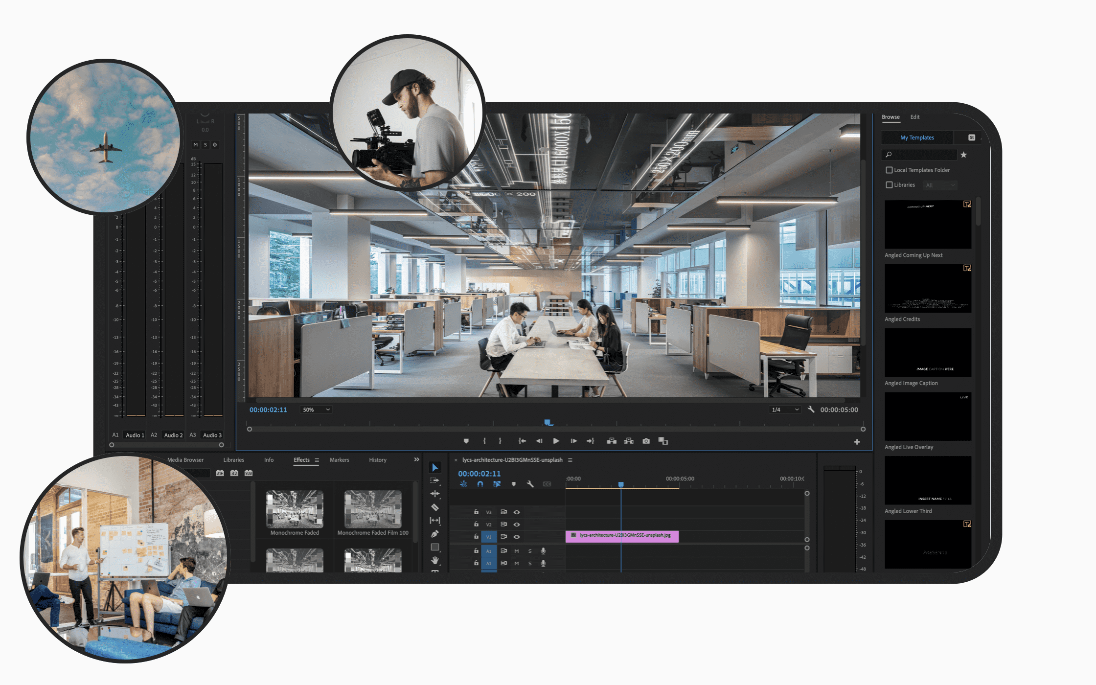 Graphic of the agency video